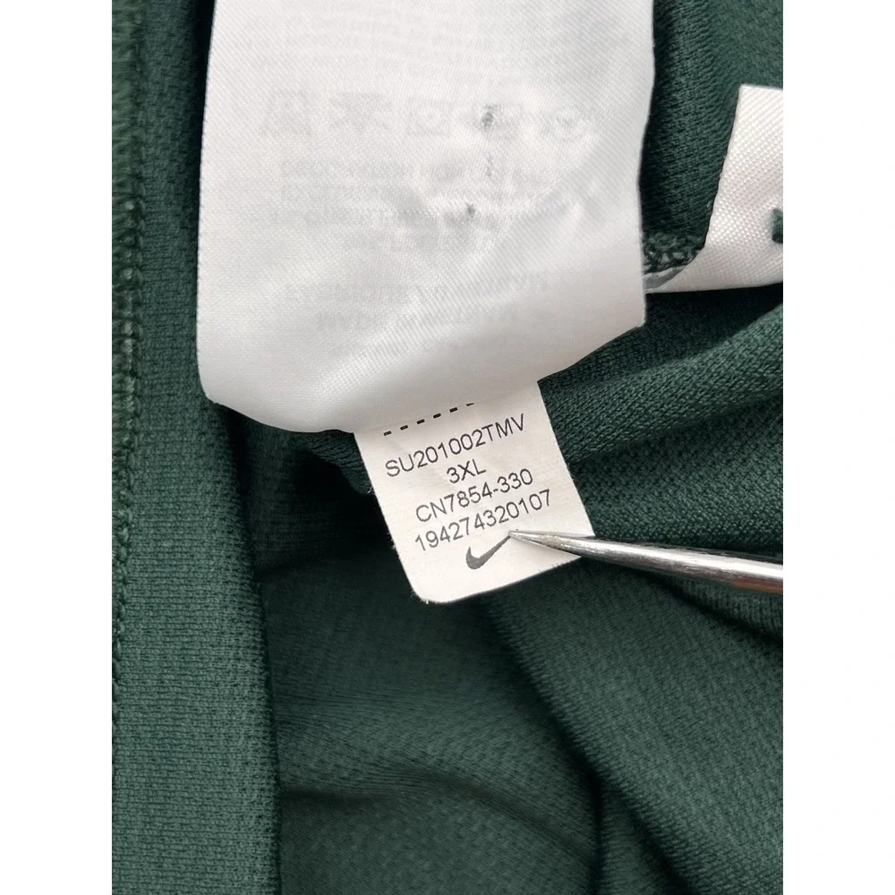 Nike‎ Michigan State Spartans Men's Polo Sz 3XL Green NCAA Shirt CN7854-330